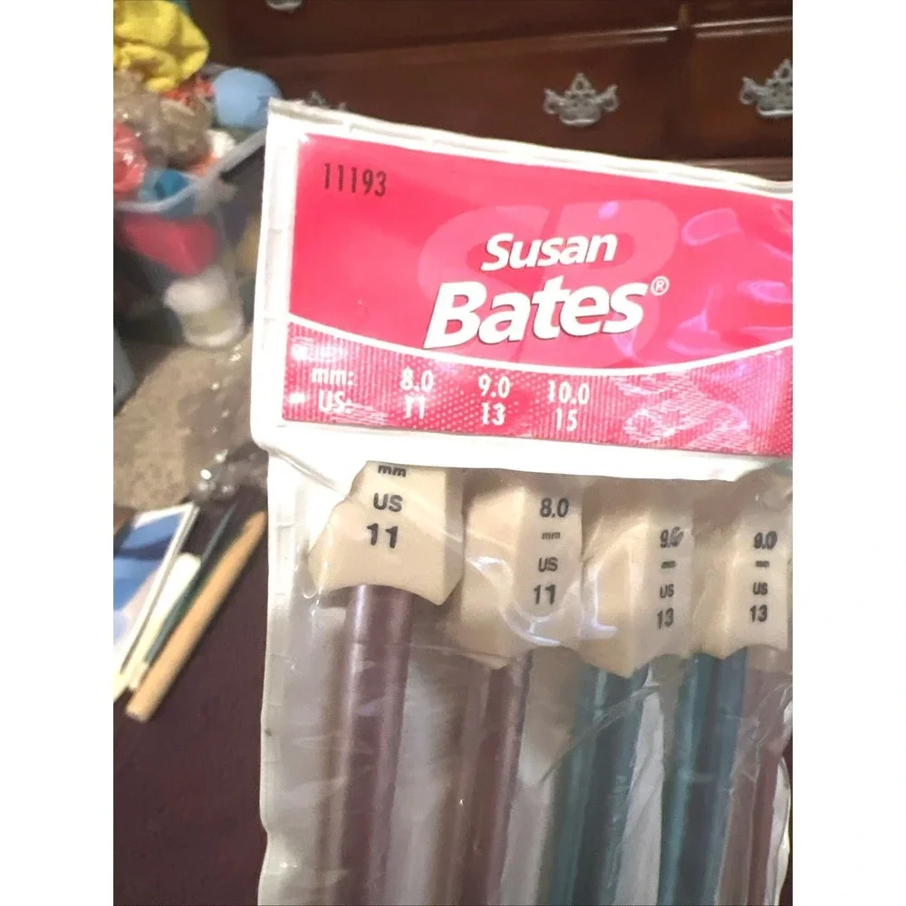 Vintage Susan Bates Silvalume Knitting Needle Sets 11191 11192 11193 Lot of 3